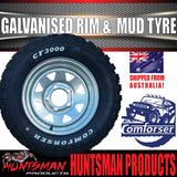 13x4 HT Holden Galvanised Boat Trailer Rim & 165/80R13 LT Comforser Mud Tyre