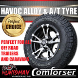 14" & 175/70R14 RA1100 Ford Stud Havoc Trailer Caravan Mag Rim & All Terrain Tyre