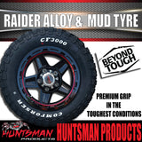13x5 Ford Stud Red Band Raider Trailer Alloy Rim & 165/80R13 LT Comforser Mud Tyre
