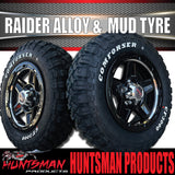 13x5 Ford Stud Silver Band Raider Trailer Alloy Rim & 165/80R13 LT Comforser Mud Tyre