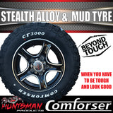 13X5 Ford Pattern Stealth Trailer Alloy Rim & 165/80R13 LT Comforser Mud Tyre