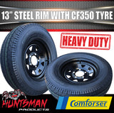 13x4.5 & 175R13C Black Sunraysia HT Holden Trailer Caravan Wheel Rim & Comforser CF350 Tyre 175