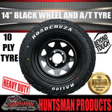 14x6 & 185R14 LT CF1100 HT Holden Black Trailer Caravan Wheel Rim & All Terrain Tyre