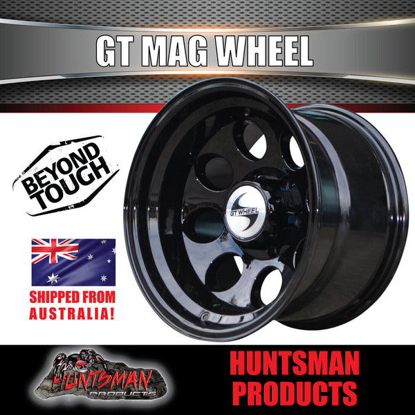 15x10 GT Alloy Mag Wheel 6/139.7 PCD & 35x12.5R15 Comforser Mud Tyre 35 12.5 15.