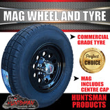 15" 6 Stud Trailer Caravan Baby Mongrel Alloy Mag Wheel Rim & 195R15C Tyre