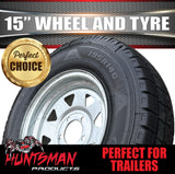 15" Galvanised Marine Ford Pattern Steel Trailer Wheel Rim & 195R15C Tyre. 195 15