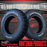 13" Trailer Caravan HT Holden Stud Havoc Alloy Rim & 165/80R13 CF3000 Mud tyre. 165 80 13