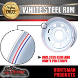 16x6 Trailer Caravan White 6 Stud L/C Sunraysia Steel Wheel Rim 6/139.7 PCD