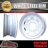 16x6 Trailer Caravan White 6 Stud L/C Sunraysia Steel Wheel Rim 6/139.7 PCD