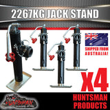 x4 trailer caravan canopy jack stands. 2267kg rated. heavy duty, 250mm extension