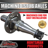 DIY 4000Kg Tandem Trailer Caravan Kit. 12" Electric Brakes. Machined Stub Axles, R/Roller