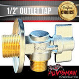 1/2" Outlet Tap with 3/4" Inlet to Suit Huntsman Products Poly Water Tanks