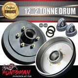 12" 2 Tonne Trailer Caravan Electric Drum Brake Kit. Japanese Koyo Bearings Suit Huntsman & Alko