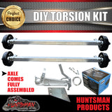 3500Kg Tandem Trailer Caravan Torsion Bar Independent Suspension Kit. 12'' Brakes