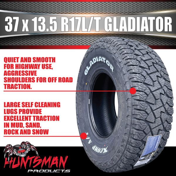 Gladiator X-COMP 37x13.5R17 L/T 131Q 10PR 4x4 All Terrain Tyre 37 13.50 17