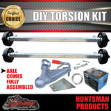 4000Kg Tandem Trailer Caravan Torsion Bar Independent Suspension Kit. 12'' Brakes