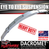 1x 5 Leaf Dacromet/Galvanised 60mm x 6mm Eye to Eye Trailer Caravan Spring 690Kg Ea