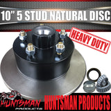 1x 10" Trailer Caravan HQ Holden Pattern Natural Disc Hub & SL Slimline Bearings