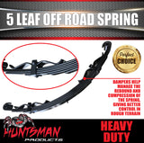 1x 5 Leaf Off Road Trailer Caravan Camper spring 1200Kg (per pair) with Rebound Straps. Shot Peened
