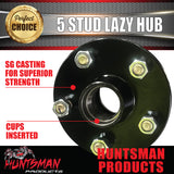2x 5 Stud 5/150 PCD Trailer Caravan Hubs Suit Landcruiser Pattern & LM Bearing Kits