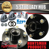 2X 5 Stud Trailer Lazy Hubs Suit HQ 5/120.65 PCD & S/L (Ford) Koyo Bearings