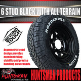 Caravan 15x6 Black 6 Stud Steel Wheel & Roadcruza 195R15C RA1100 A/T Tyre 106R