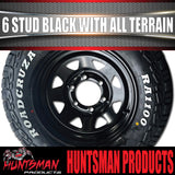 14x6 & 185R14 LT CF1100 6 Stud 6/139.7 PCD Trailer Caravan Black Rim & All Terrain Tyre