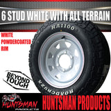14x6 & 185R14 LT CF1100 6 Stud 6/139.7 PCD Trailer Caravan White Rim & All Terrain Tyre