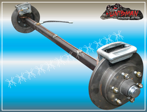 1600Kg Parallel Hydraulic Disc Braked Axle. 50mm Square
