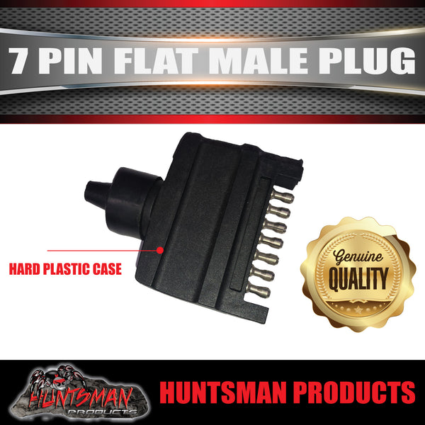 7 PIN MALE PLASTIC FLAT TRAILER PLUG .