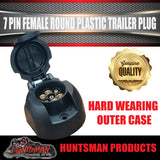 7 PIN FEMALE PLASTIC TRAILER CARAVAN PLUG .