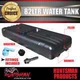 Caravan Camper Trailer, Vehicle, Boat 82 Litre Underbody Water Tank, shield & Fittings