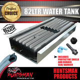 Caravan Camper Trailer, Vehicle, Boat 82 Litre Underbody Water Tank, shield & Rubber seal