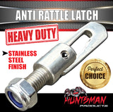 x2 Trailer Ute Stainless Steel Tailgate Anti Rattle Latch Luce Catch