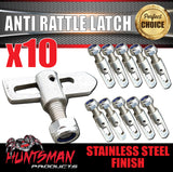 x10 Trailer Ute  Stainless Steel Tailgate Anti Rattle Latch Luce Catch