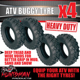 4x 24X8-12 Inch Wanda P373 ATV UTV Tyre. 6 Ply Rating TL 39K