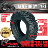 2x 29x9R14 Inch Wanda P350 ATV UTV Tyre 8 Ply Rating TL 72J. 20mm Tread Depth