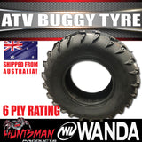 25X8-12 Inch Wanda P377 Front ATV Tyre 43J For Quad Bike ATV Buggy UTV 250cc 300cc