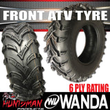 2x 25X8-12 Inch Wanda P377 Front ATV Tyre 43J For Quad Bike ATV Buggy UTV 250cc 300cc