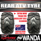 2x 25X10-12 Inch Wanda P377 Rear ATV Tyre 50J For Quad Bike ATV Buggy UTV 250cc 300cc