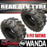 2x 25X10-12 Inch Wanda P377 Rear ATV Tyre 50J For Quad Bike ATV Buggy UTV 250cc 300cc