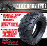 Full Set Set 2x 27x9-14 Fronts & 2x 27x11-14 Rears Wanda P3006 ATV Tyre Quad Bike Buggy