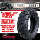Full Set Set 2x 27x9-14 Fronts & 2x 27x11-14 Rears Wanda P3006 ATV Tyre Quad Bike Buggy