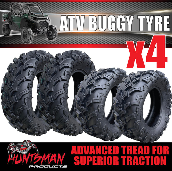 Full Set Set 2x 27x9-14 Fronts & 2x 27x11-14 Rears Wanda P3006 ATV Tyre Quad Bike Buggy