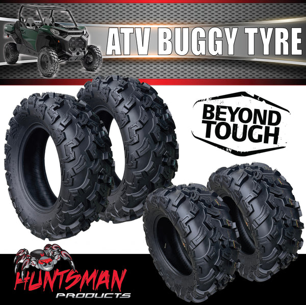 Full Set Set 2x 27x9-14 Fronts & 2x 27x11-14 Rears Wanda P3006 ATV Tyre Quad Bike Buggy