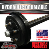 Natural 1000Kg Hydraulic Drum Braked Trailer Caravan 40mm Axle, 78" - 96" Long