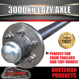 65mm Round 3000Kg Lazy 6 or 5 Stud Landcruiser Stud Pattern Trailer Caravan Solid Axle