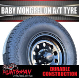 15" 6 Stud Trailer Caravan Baby Mongrel Alloy Mag Rim & 235/75R15 LT Tyre 1250KG