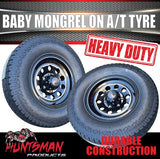 15" 6 Stud Trailer Caravan Baby Mongrel Alloy Mag Rim & 235/75R15 LT Tyre 1250KG