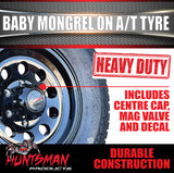 15" 6 Stud Trailer Caravan Baby Mongrel Alloy Mag Rim & 235/75R15 LT Tyre 1250KG
